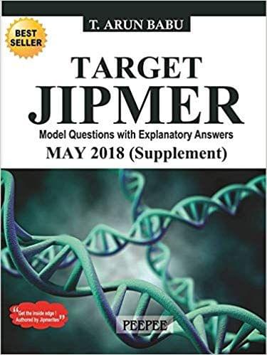 Target JIPMER May 2018  supplement by Arun Babu