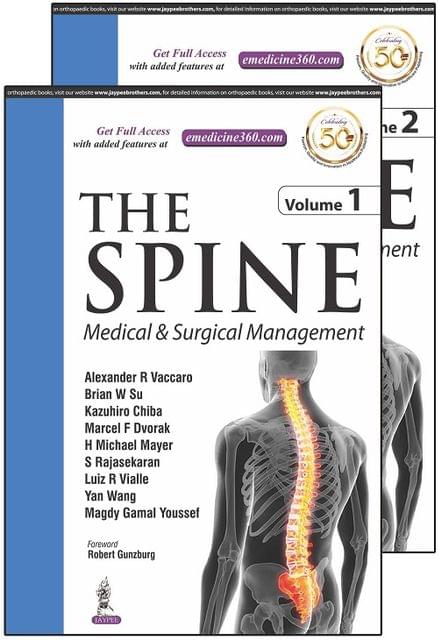 THE SPINE Medical & Surgical Management (2 Volumes Set) By Alexander R Vaccaro