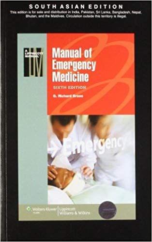 Manual of Emergency Medicine 6th Edition 2011 By Braen