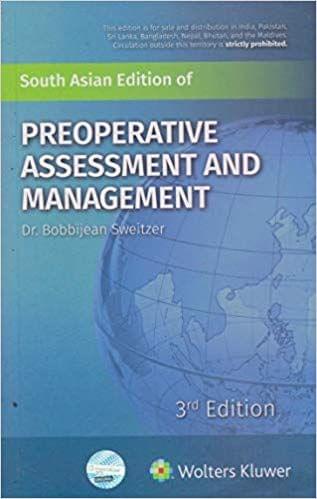 Preoperative Assessment and Management 3rd Edition 2018 By Sweitzer