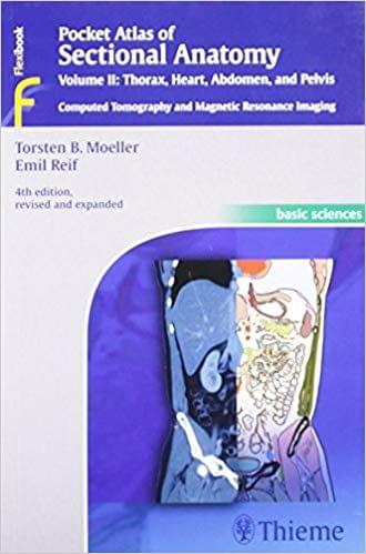 Pocket Atlas of Sectional Anatomy, Volume II: Thorax, Heart, Abdomen and Pelvis 4th Edition 2013 By Moeller