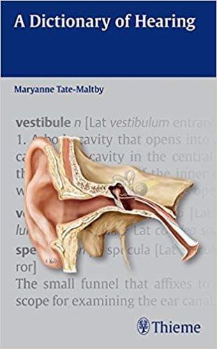 A Dictionary of Hearing 2013 By Maryanne Maltby