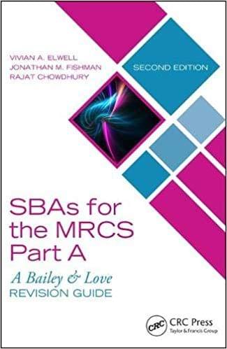 SBAs for the MRCS Part- A,2nd Edition 2019 By Vivian A. Elwell