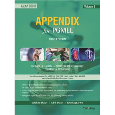 Appendix For PGMEE 1st edition 2019 (Vol 3) by Vaibhav Bharat