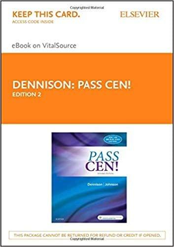 PASS CEN 2nd Edition 2017 By  Robin Donohoe Dennison