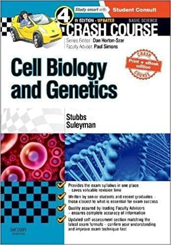 Crash Course Cell Biology and Genetics Updated Print + eBook edition 4th Edition 2015 By Matthew Stubbs