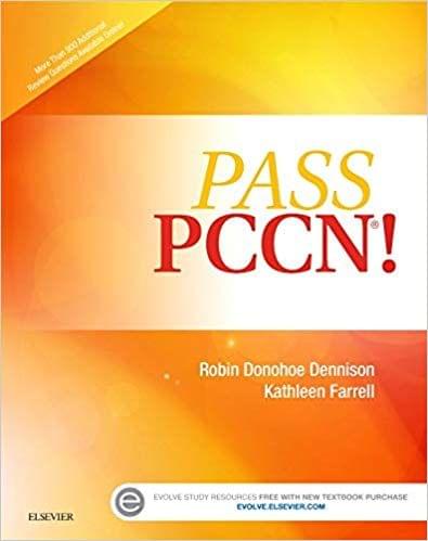 Pass PCCN 1st Edition 2015 By Robin Donohoe Dennison