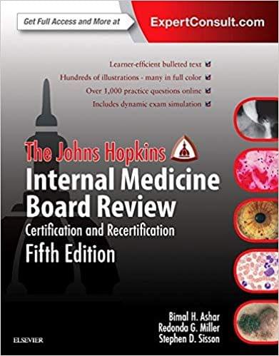 The Johns Hopkins Internal Medicine Board Review 5th Edition 2015 By Bimal Ashar