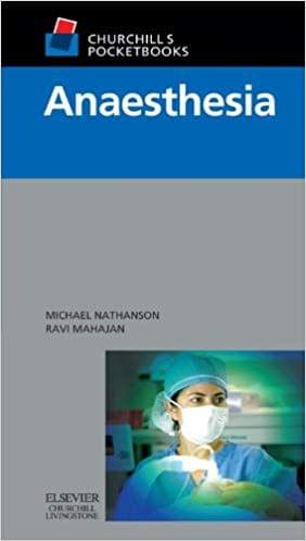 Churchill's Pocketbook of Anaesthesia 2006 By Nathanson
