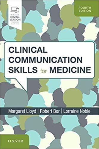 Clinical Communication Skills for Medicine 2018 By Margaret Lloyd