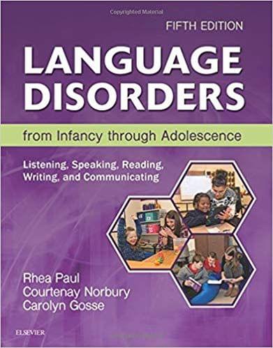 Language Disorders from Infancy through Adolescence 5th Edition 2017 By Rhea Paul