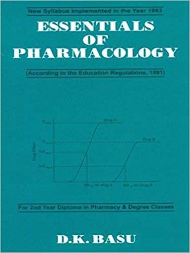 Essentials of Pharmacology 2017 By Basu