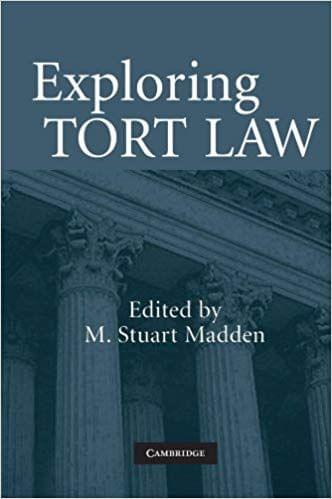 Exploring Tort Law By Madden MS