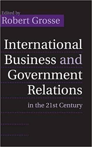 INTERNATIONAL BUSINESS AND GOVERNMENT RELATIONS IN THE 21ST CENTURY(HARDCOVER)