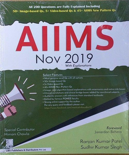 AIIMS Nov 2019 by Ranjan Kumar Patel & Sudhir Kumar Singh