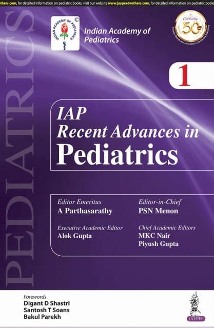 IAP Recent Advances In Pediatrics 1st Edition 2020 By A Parthasarathy & PSN Menon