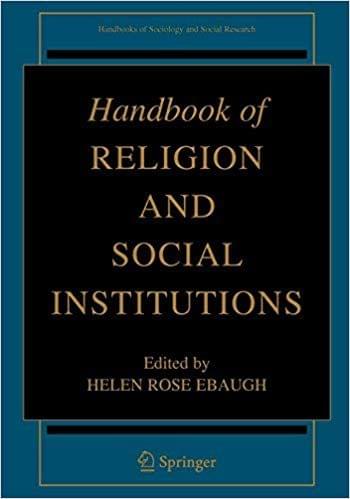 Handbook of Religion and Social Institutions 2006 By Helen Rose Ebaugh