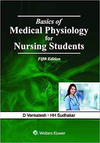 Basics of Medical Physiology for Nursing Students 5th Edition 2019 By HH Sudhakar D Venkatesh